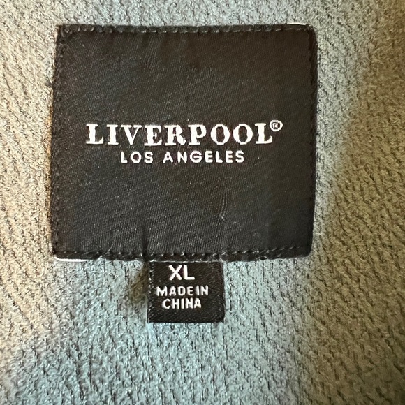 Liverpool Los Angeles Womens Dusty Teal Moto Blazer Jacket XL - Picture 7 of 11